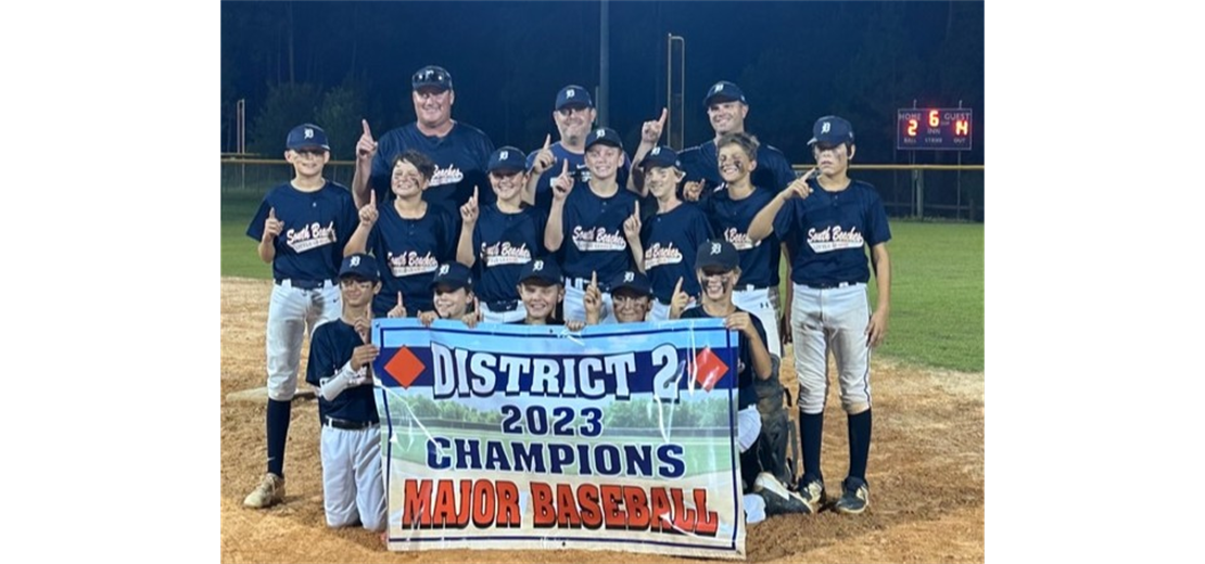 SBLL Majors: 2023 District 2 Champions